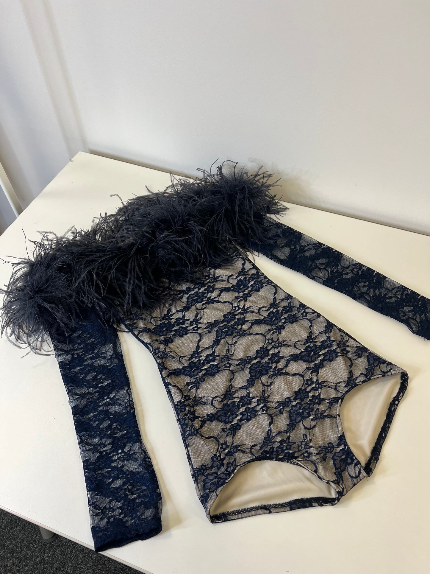 Full Ostrich Bust Playsuit