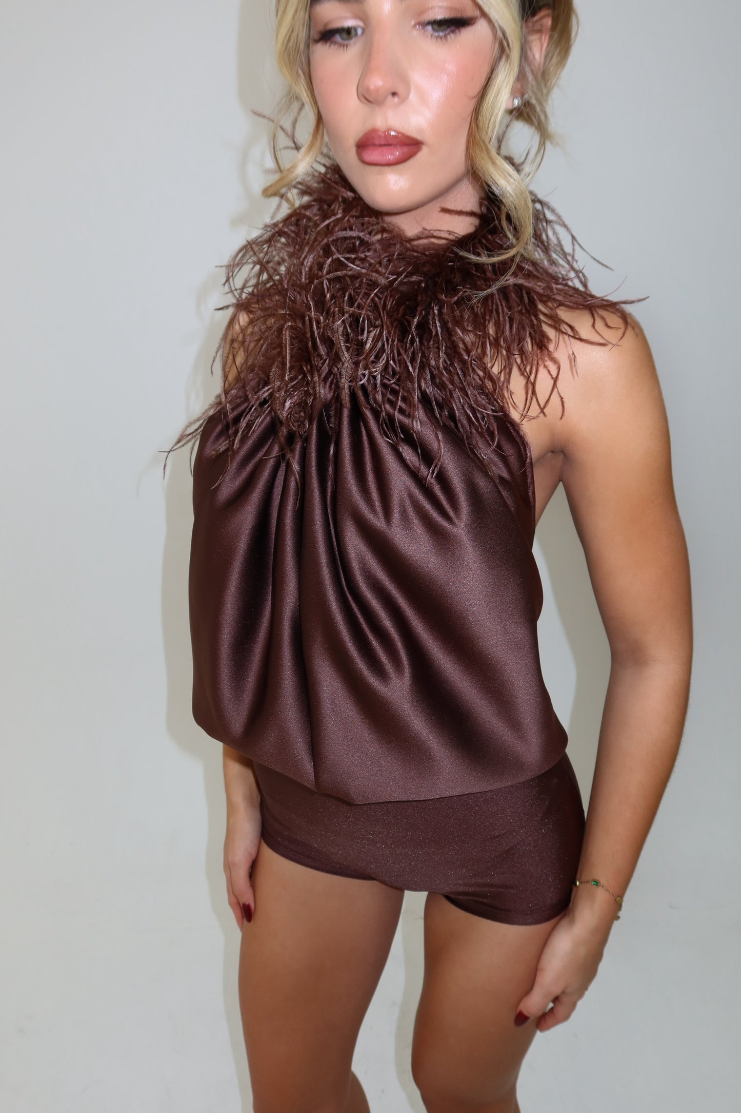 ‘GIGI’ Feather Blouse