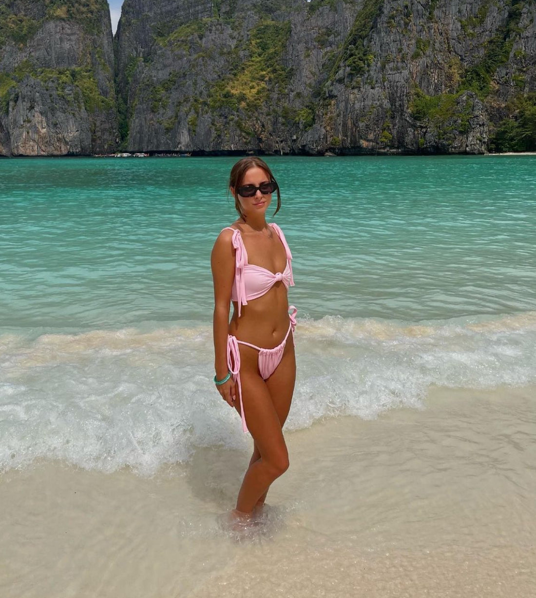 Tie Strap Knot Front Bikini